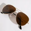 Ricki's Sunglasses*Aviator Frame Sunglasses with Case