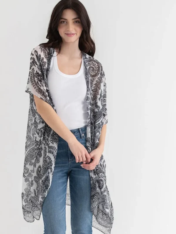 Ricki's Scarves & Dickies*Bandana Print Ruana