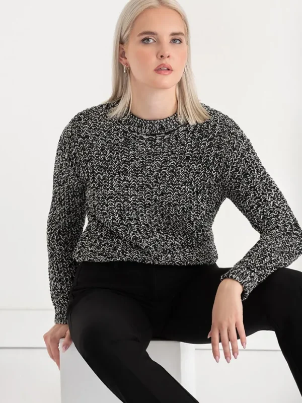 Ricki's Sweaters & Cardigans*Black & White Marled Sweater