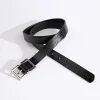 Ricki's Belts*Black Belt with Double Square Buckle