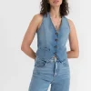 Ricki's Shirts & Blouses*Button Front Denim Vest