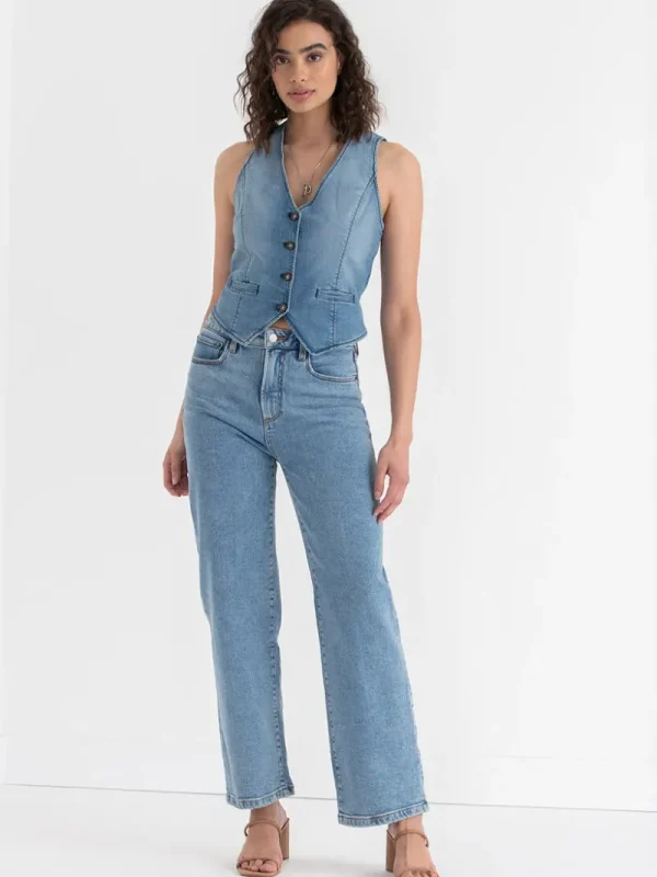 Ricki's Shirts & Blouses*Button Front Denim Vest