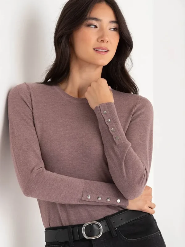 Ricki's Sweaters & Cardigans*Cashmere Blend Sweater with Rivet Detail
