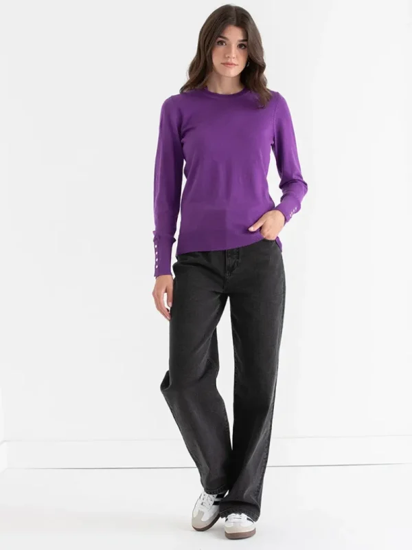 Ricki's Sweaters & Cardigans*Cashmere Blend Sweater with Rivet Detail