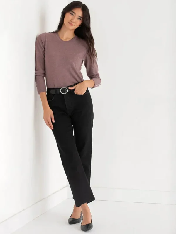 Ricki's Sweaters & Cardigans*Cashmere Blend Sweater with Rivet Detail