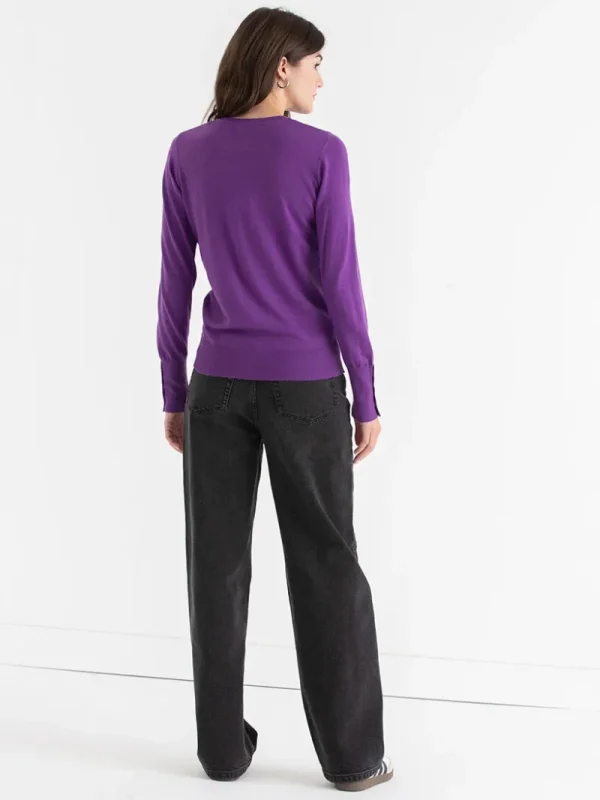 Ricki's Sweaters & Cardigans*Cashmere Blend Sweater with Rivet Detail