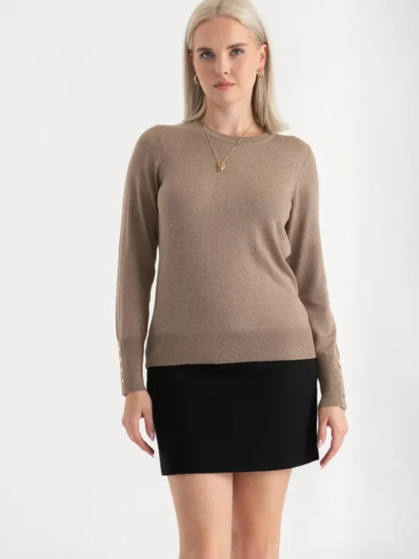 Ricki's Sweaters & Cardigans*Cashmere Blend Sweater with Rivet Detail