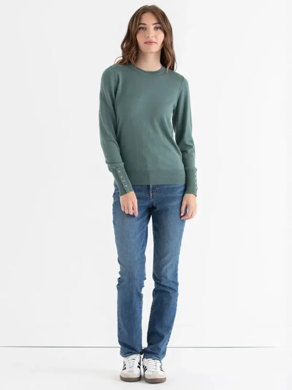 Ricki's Sweaters & Cardigans*Cashmere Blend Sweater with Rivet Detail
