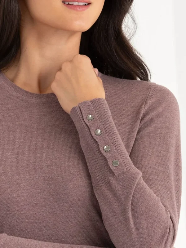 Ricki's Sweaters & Cardigans*Cashmere Blend Sweater with Rivet Detail