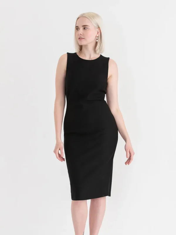 Ricki's Maxi & Midi Dresses*Celeste Crew Neck Pencil Dress in Luxe Ponte