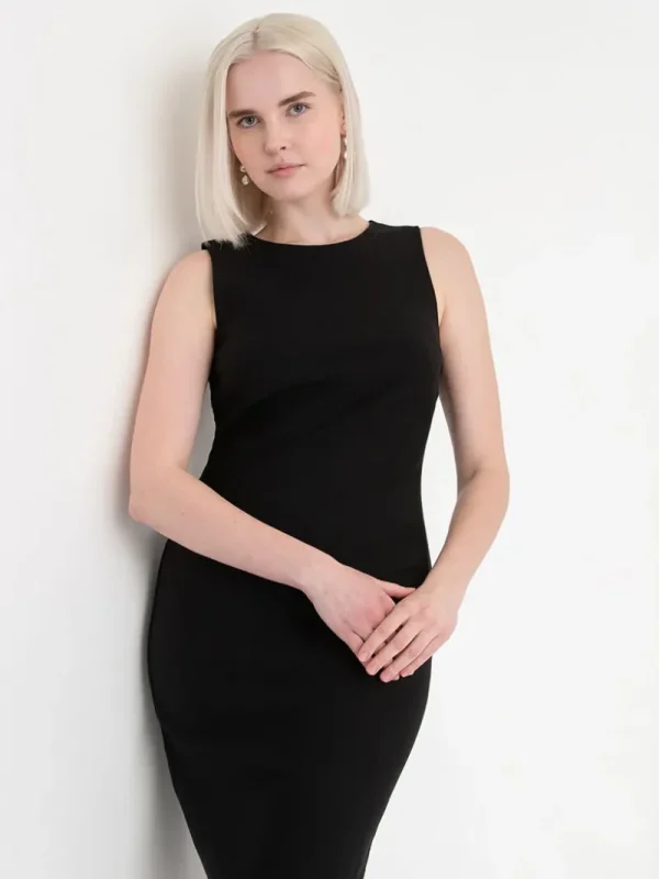 Ricki's Maxi & Midi Dresses*Celeste Crew Neck Pencil Dress in Luxe Ponte