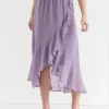 Ricki's Skirts & Shorts*Chiffon Ruffle Midi Skirt