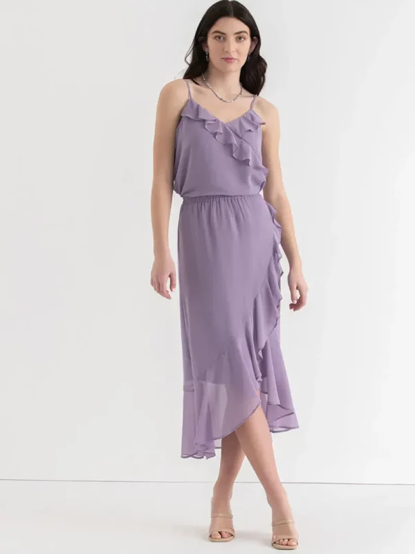 Ricki's Skirts & Shorts*Chiffon Ruffle Midi Skirt