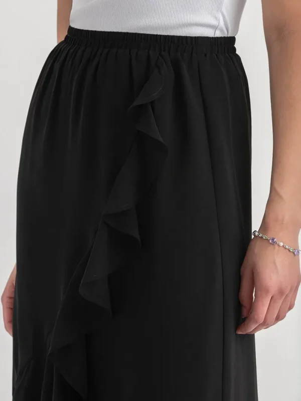 Ricki's Skirts & Shorts*Chiffon Ruffle Midi Skirt