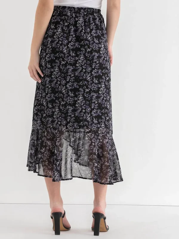 Ricki's Skirts & Shorts*Chiffon Ruffle Midi Skirt