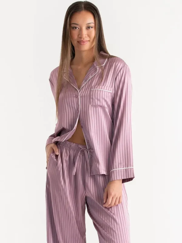 Ricki's Sleepwear*Classic Satin Pajama Set