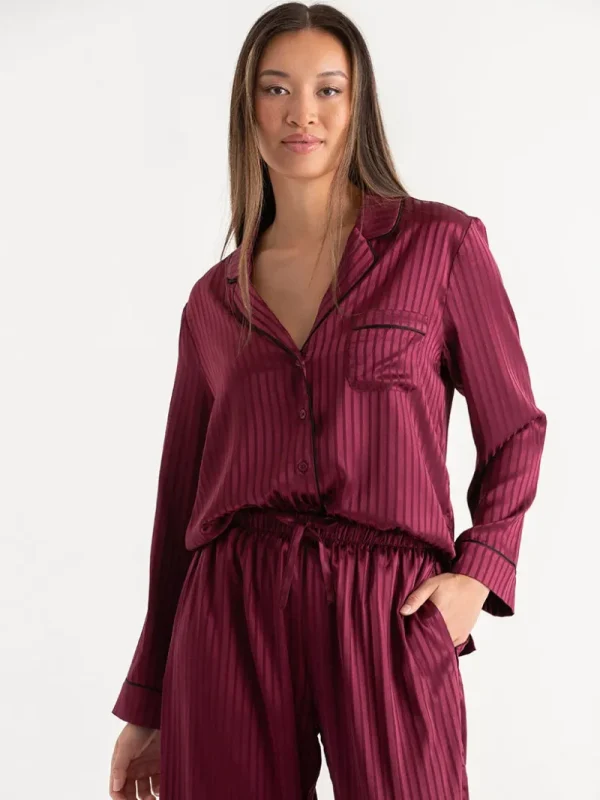 Ricki's Sleepwear*Classic Satin Pajama Set