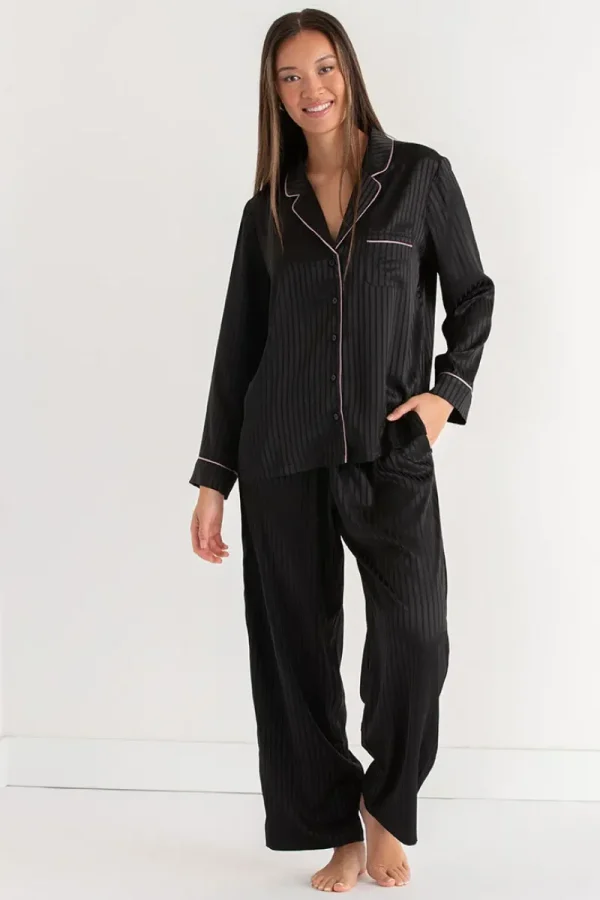 Ricki's Sleepwear*Classic Satin Pajama Set
