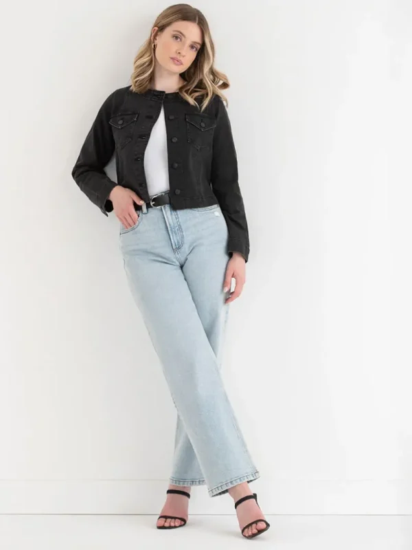 Ricki's Coats & Jackets*Collarless Denim Jacket