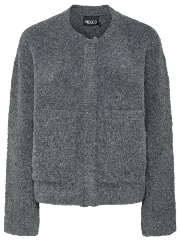 Ricki's Coats & Jackets*Cori Boucle Knit Bomber Jacket | PIECES