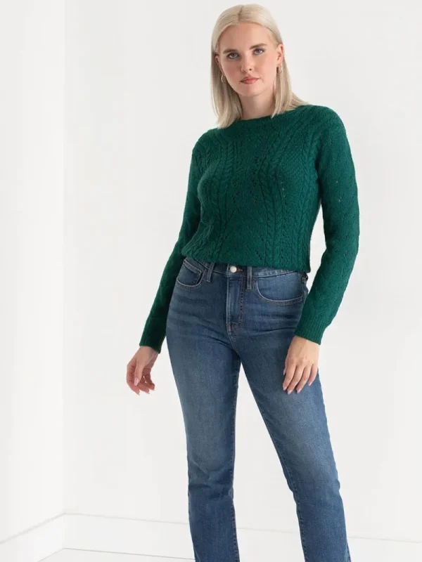 Ricki's Sweaters & Cardigans*Crewneck Cable Knit Sweater