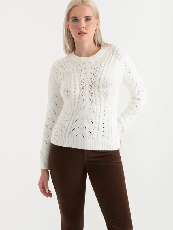 Ricki's Sweaters & Cardigans*Crewneck Cable Knit Sweater