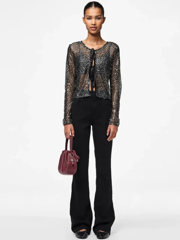 Ricki's Sweaters & Cardigans*Crissi Reversible Sequins Cardigan | PIECES