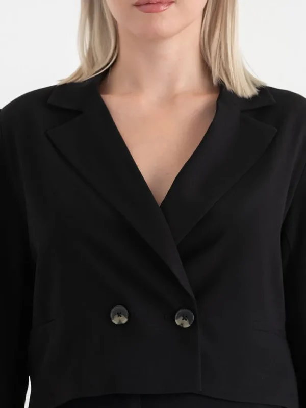 Ricki's Blazers*Crop Blazer in Crepe