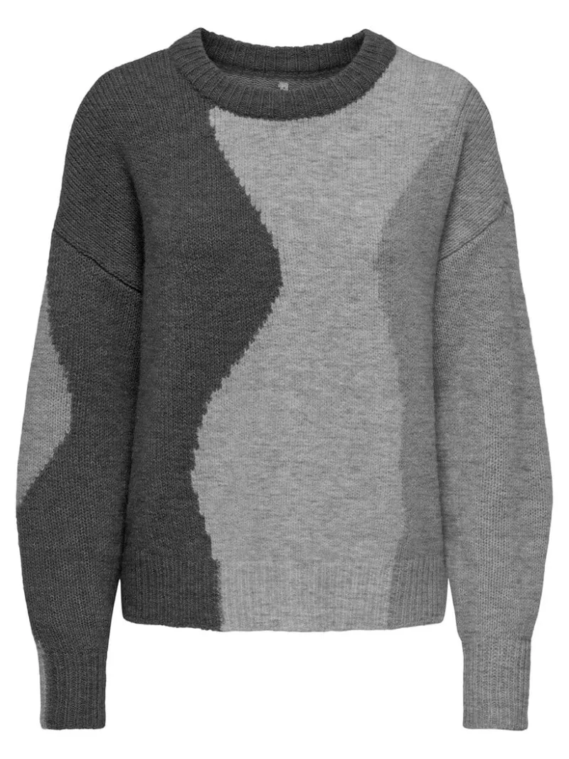 curved_colour_block_sweat_2.webp Ricki's Sweaters & Cardigans*Curved Colour Block Sweater | Only