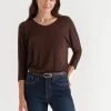 Ricki's Tees & Tanks*Easy V-Neck Hacci Knit Top