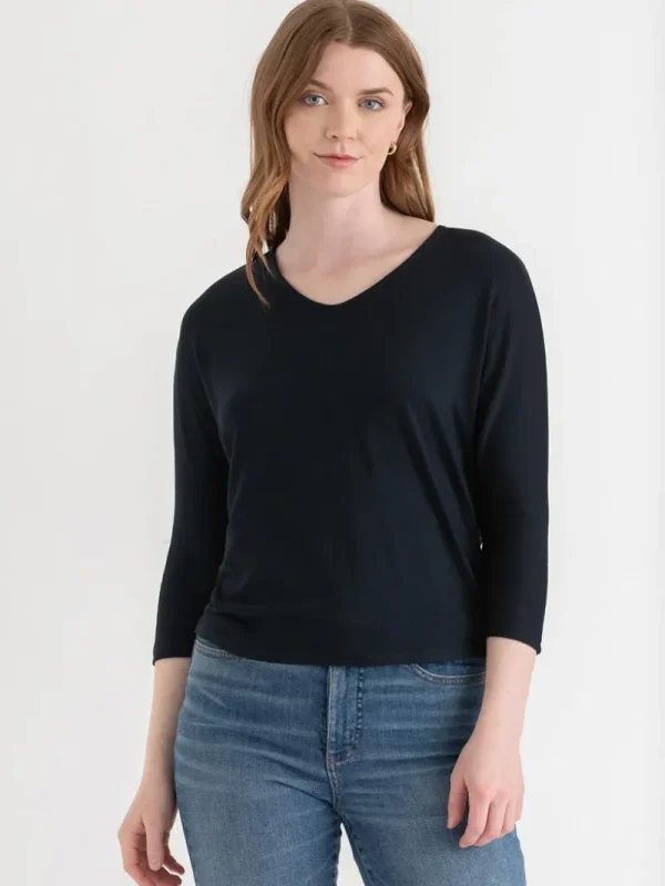 Ricki's Tees & Tanks*Easy V-Neck Hacci Knit Top