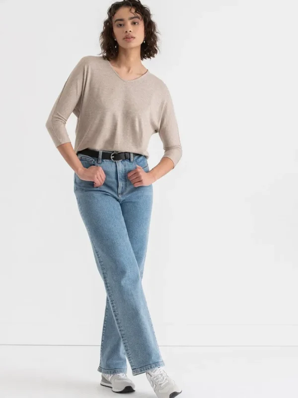 Ricki's Tees & Tanks*Easy V-Neck Hacci Knit Top