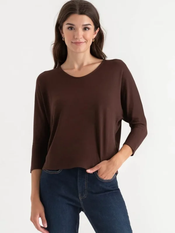 Ricki's Tees & Tanks*Easy V-Neck Hacci Knit Top