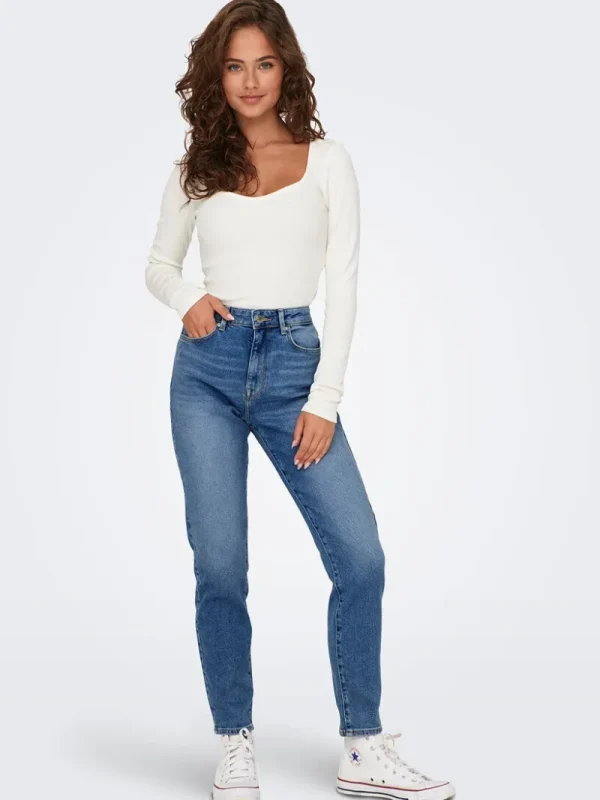 Ricki's Jeans*Emily High Waist Straight Leg Jeans | Only
