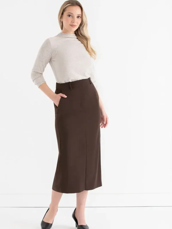 Ricki's Skirts & Shorts*Evan Crepe Midi Skirt