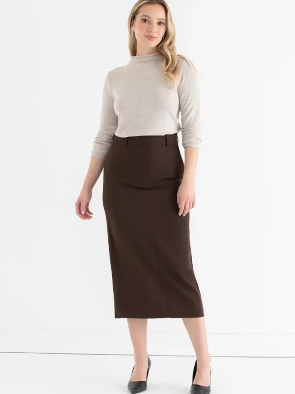 Ricki's Skirts & Shorts*Evan Crepe Midi Skirt