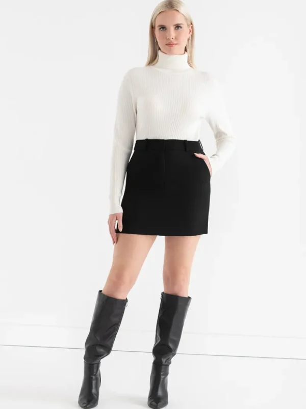 Ricki's Skirts & Shorts*Evan Crepe Mini Skirt