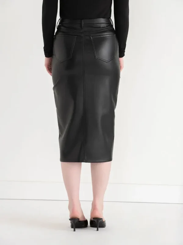 Ricki's Skirts & Shorts*Faux Leather Midi Skirt