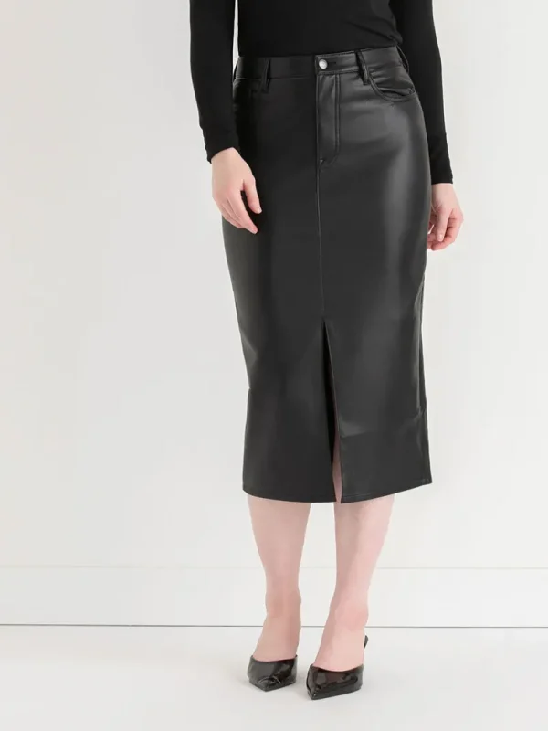 Ricki's Skirts & Shorts*Faux Leather Midi Skirt