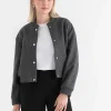Ricki's Coats & Jackets*Felt Bomber Jacket