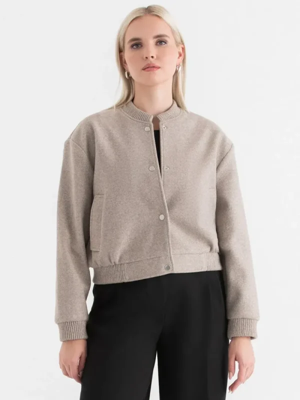 Ricki's Coats & Jackets*Felt Bomber Jacket