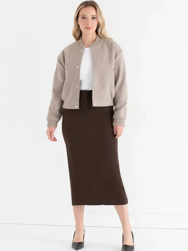 Ricki's Coats & Jackets*Felt Bomber Jacket