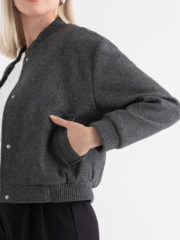 Ricki's Coats & Jackets*Felt Bomber Jacket