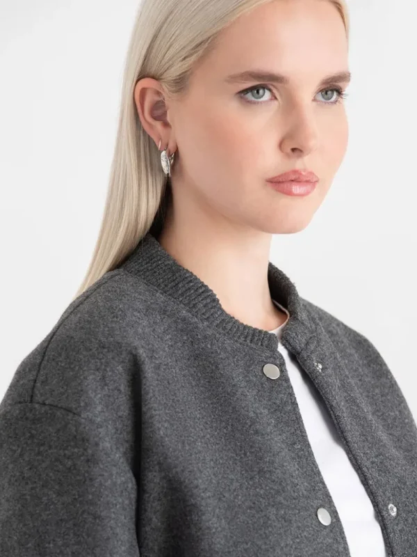 Ricki's Coats & Jackets*Felt Bomber Jacket