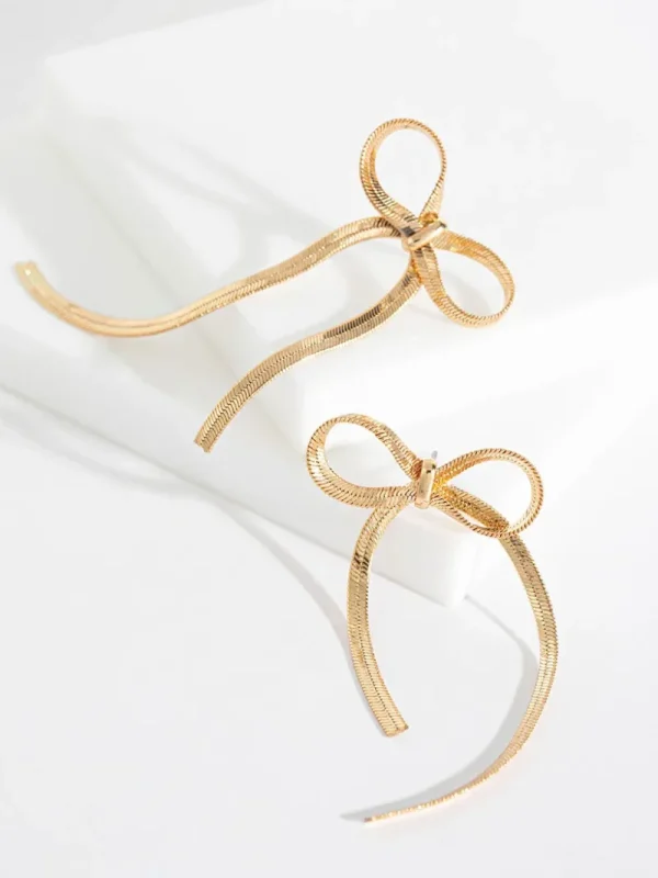 Ricki's Earrings*Flat Chain Bow Earrings