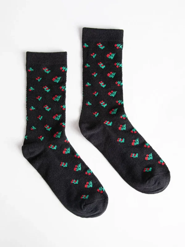 Ricki's Socks*Floral Crew Socks