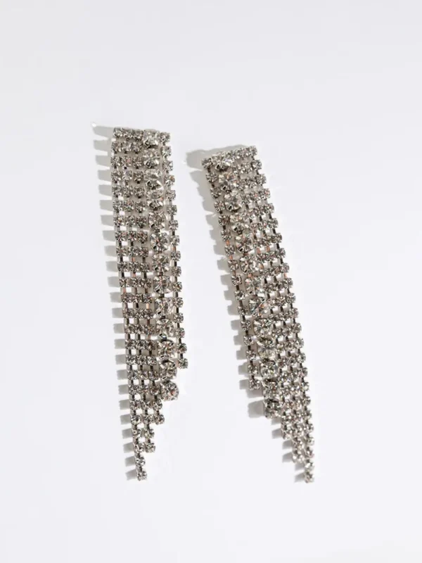 Ricki's Earrings*Glass Stone Chain Earrings