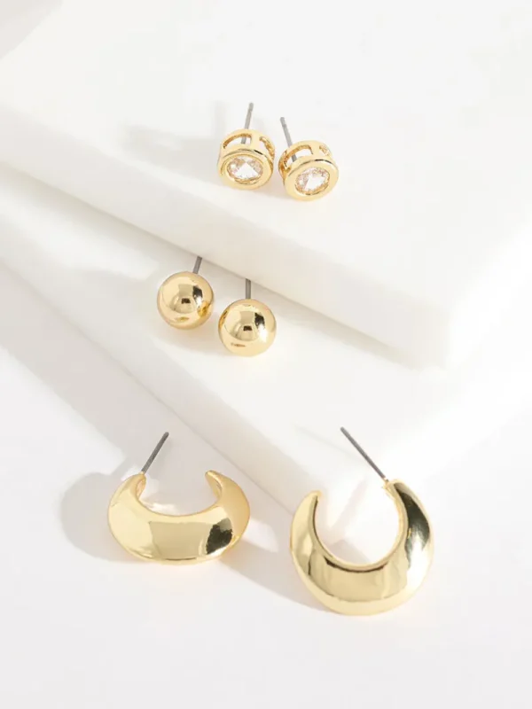 Ricki's Earrings*Metal Earring Trio