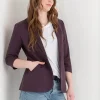 Ricki's Blazers*Hampton 3/4 Ruched Sleeve Ponte Blazer