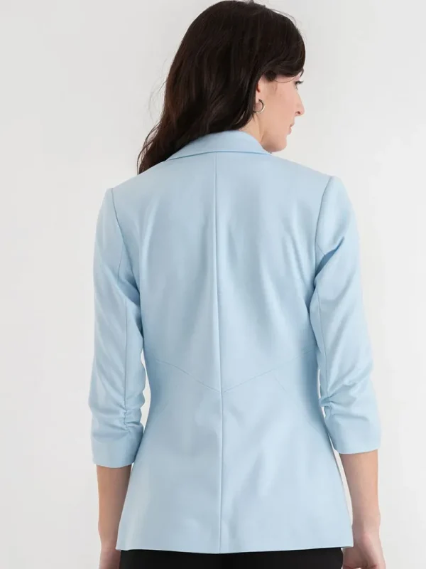 Ricki's Blazers*Hampton 3/4 Ruched Sleeve Ponte Blazer